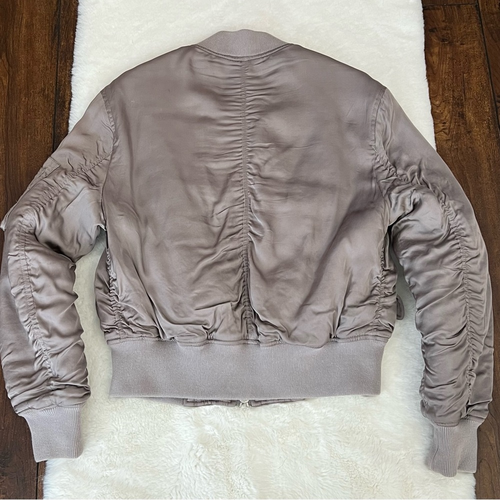 All Saints Bree Lace Bomber Jacket Size Medium - Picture 9 of 16